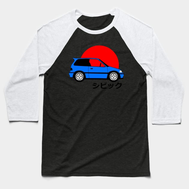 Civic EF Baseball T-Shirt by nipponmachine